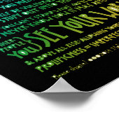 Poster du manifeste imperfectioniste - Arc-en-ciel (Coin)