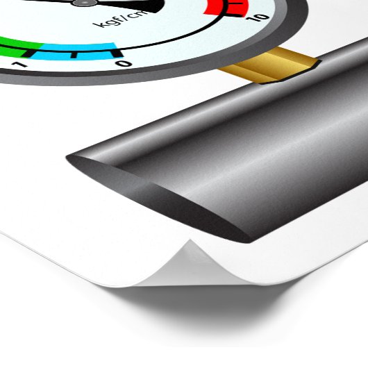 Poster du manomètre à gaz (Coin)