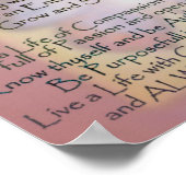 Poster du mantra de la vie utile (Coin)