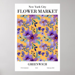 Poster du Marché aux Fleurs de New York