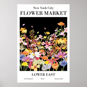 Poster du marché aux fleurs de New York