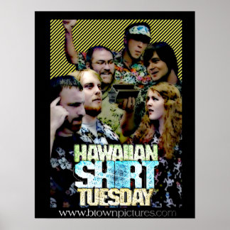 Poster du mardi chemise hawaïenne