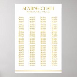 Poster du Mariage Alphabétique Or