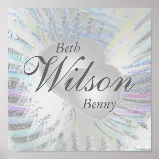 Poster du mariage Angelic Wings Pearly Hearts (Devant)