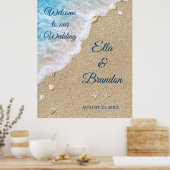 Poster du Mariage Blue Beach Waves (Cuisine)