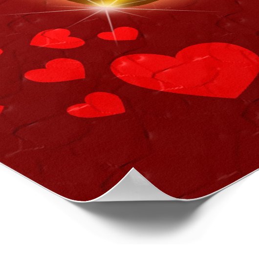 Poster du Mariage chinois Double Bonheur (Coin)