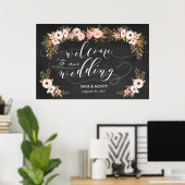 Poster du Mariage de bienvenue du tableau de bord (Bureau à domicile)