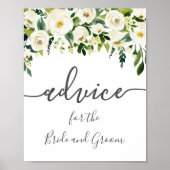 Poster du Mariage de conseil aux fleurs blanches (Devant)
