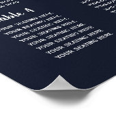 Poster du Mariage de la Marine Simple Calligraphy (Coin)