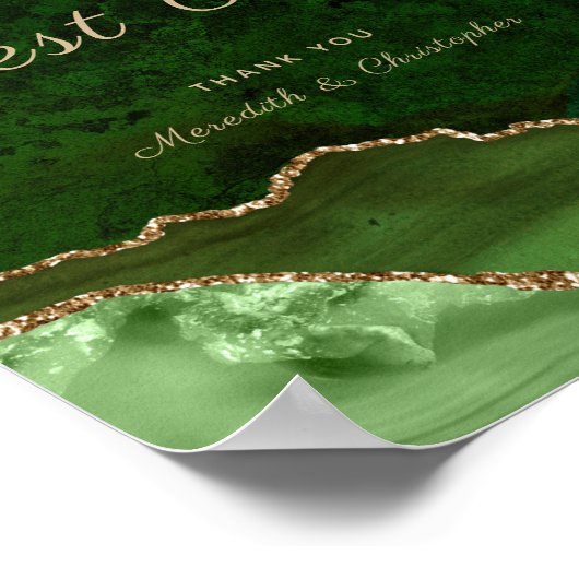 Poster du Mariage de l'Agate d'or vert (Coin)