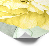 Poster du Mariage de l'aquarelle botanique des fle (Coin)