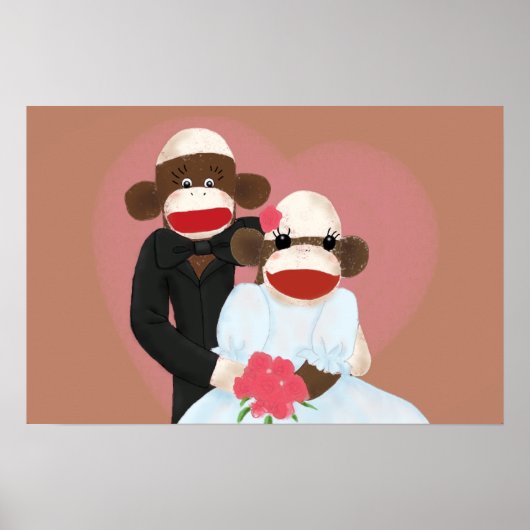 Poster du Mariage de singe de choq (Bowty & Violet (Devant)