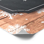 Poster du Mariage de table Sièges Snowflakes d'hiv (Coin)