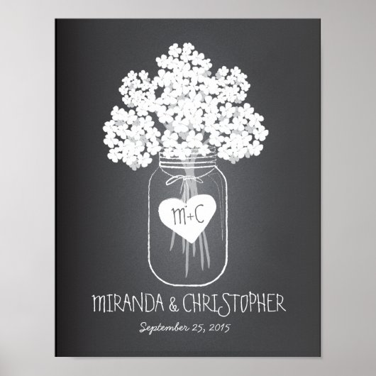 Poster du mariage établi par la famille Mason Jar (Devant)