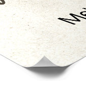 Poster du Mariage floral Neutre Pastel Boho (Coin)