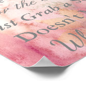 Poster du Mariage rose du printemps (Coin)