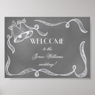 Poster du Mariage vintage Chalkboard