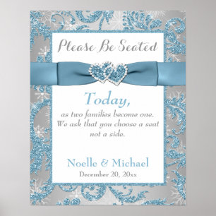 Poster du Mariage Winter Wonderland