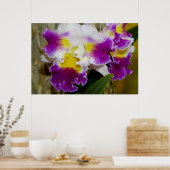 Poster du Maroon jaune et de l'Orchidée blanche (Cuisine)