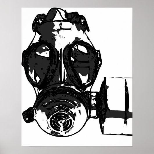 Poster du masque à gaz (Devant)