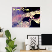 Poster du Masque Mardi Gras (Bureau à domicile)