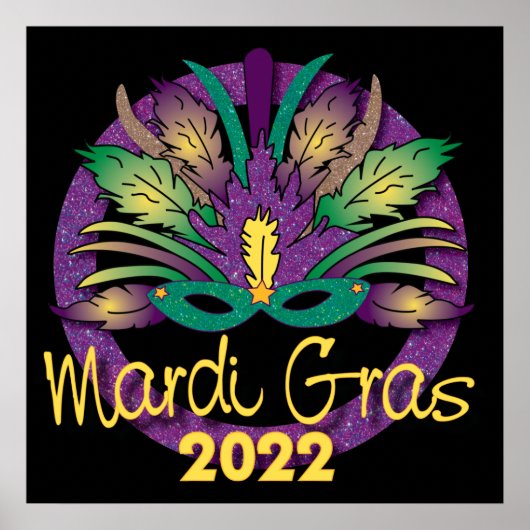 Poster du Masque Mardi Gras - 2022 (Devant)