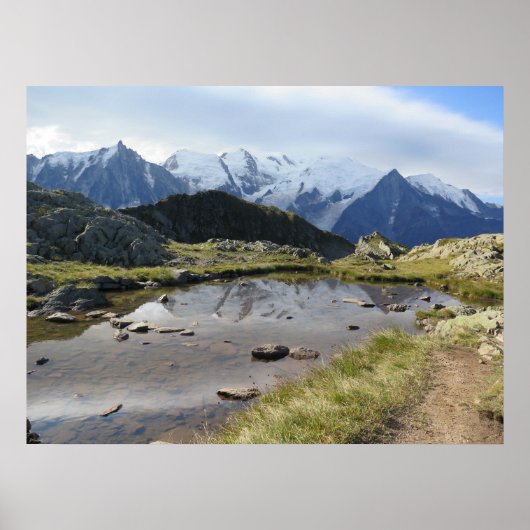 Poster du massif du Mont Blanc (Devant)