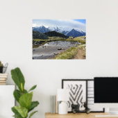 Poster du massif du Mont Blanc (Bureau à domicile)