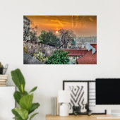 Poster du matin du château de Prague (Bureau à domicile)