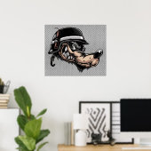 Poster du mauvais loup (Bureau à domicile)