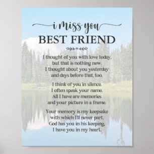 Poster du meilleur ami Poem Poster