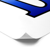 Poster du meilleur papa du monde 20x20" (Coin)