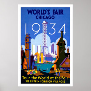 Poster du meilleur Vintage voyage du monde de Chic