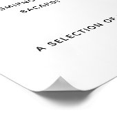 Poster du menu du bar Mariage de Bourgogne (Coin)