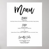 Poster du menu Mariage à la main chic (Devant)