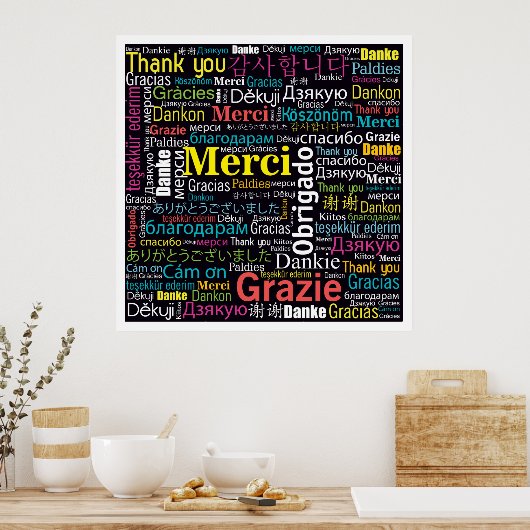 Poster du Merci multiculturel (Cuisine)