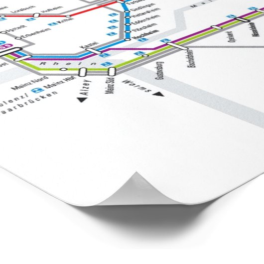 Poster du métro de Francfort (Coin)