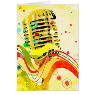 Poster du microphone de jazz