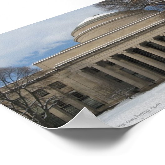 Poster du MIT Great Dome (hiver) (Coin)