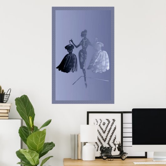 Poster du modèle de mode (Bureau à domicile)