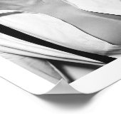 Poster du modèle de mode sexy noir et blanc (Coin)