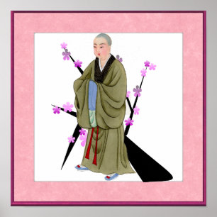 Poster du moine bouddhiste