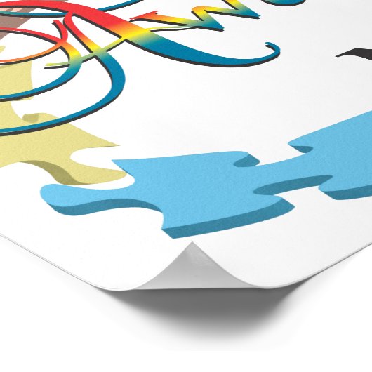 Poster du mois de sensibilisation sur l'autisme (Coin)