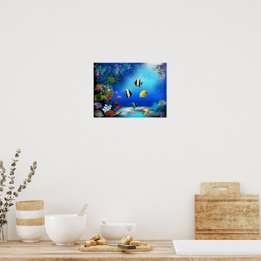 Poster du monde marin (Cuisine)