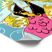 Poster du Monstre Bleu Lagoona Hautes Bulles (Coin)