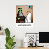 Poster du monstre Frankenstein Humour (Bureau à domicile)