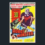 Poster du monstre robotique<br><div class="desc">Robot Monster Vintage Sci-fi B Poster de cinéma</div>