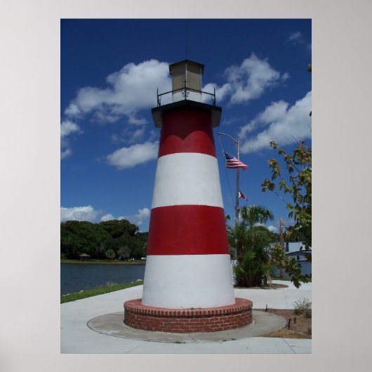 Poster du Mont Dora Florida Lighthouse Lake Marker (Devant)