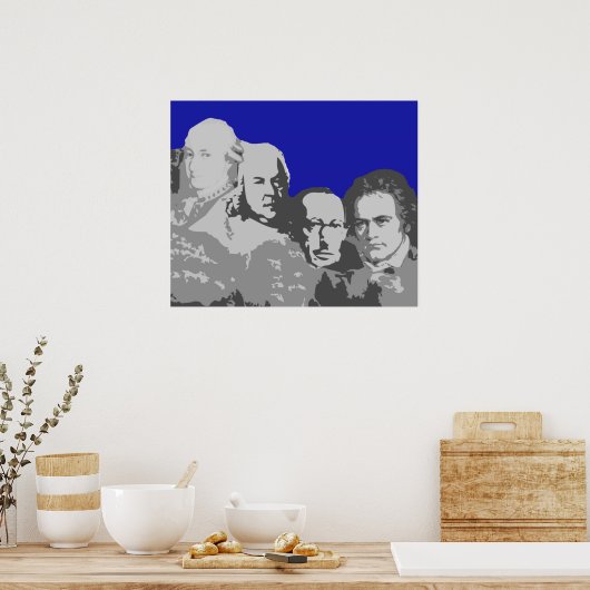 Poster du Mont Rushmore des compositeurs (Cuisine)
