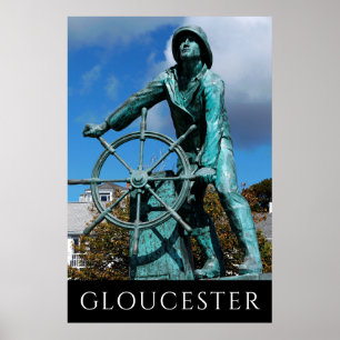 Poster du Monument aux pêcheurs de Gloucester MA